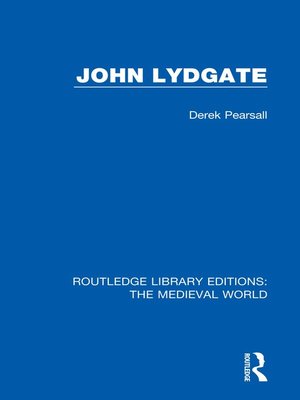cover image of John Lydgate